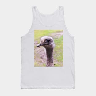 Closeup portrait of common ostrich Tank Top